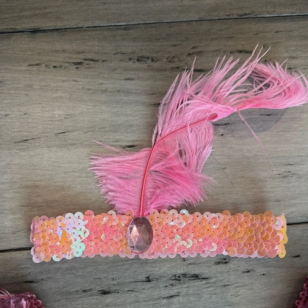 NWT Pink Fringe Kids Costume Dress